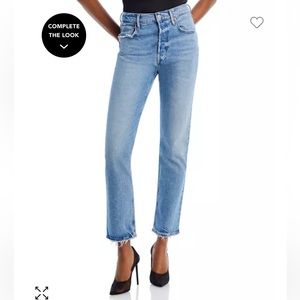 Agolde Riley Crop Jeans in Cove, 27 Worn Once!